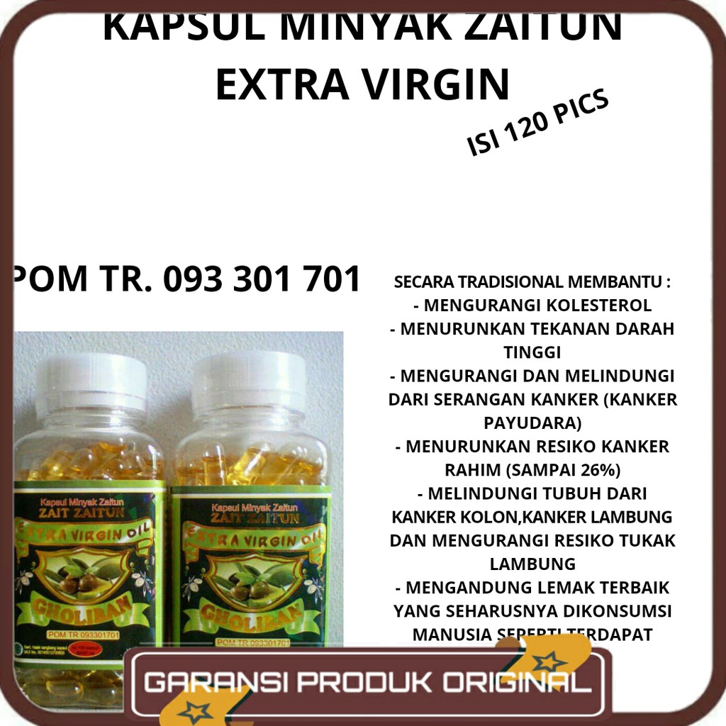 Vitamin Ibu Hamil Kapsul Minyak Zaitun Extra Virgin Isi 120 Kapsul Shopee Indonesia