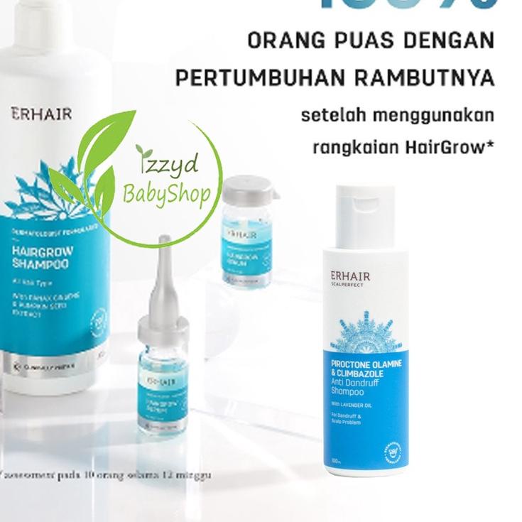 Erha hair grow serum 7x8 ml, tonic 60ML, shampoo 100 ML Anti Rontok & Penumbuh Rambut / scalperfect 