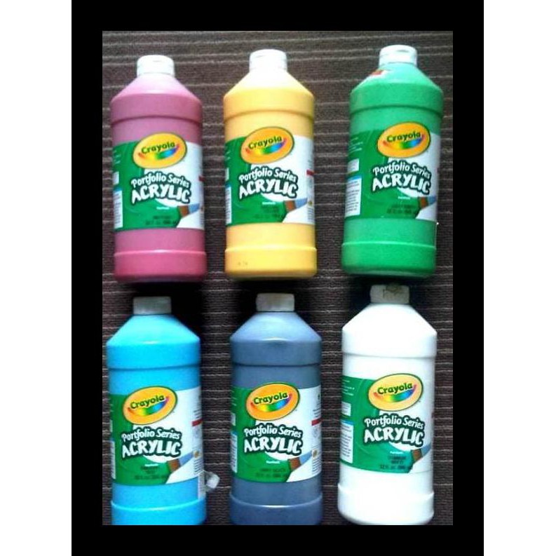 

BARU CRAYOLA - PAKET PROMO 6 BOTOL CAT ACRYLIC 946 ML PERALATAN MELUKIS MURAH