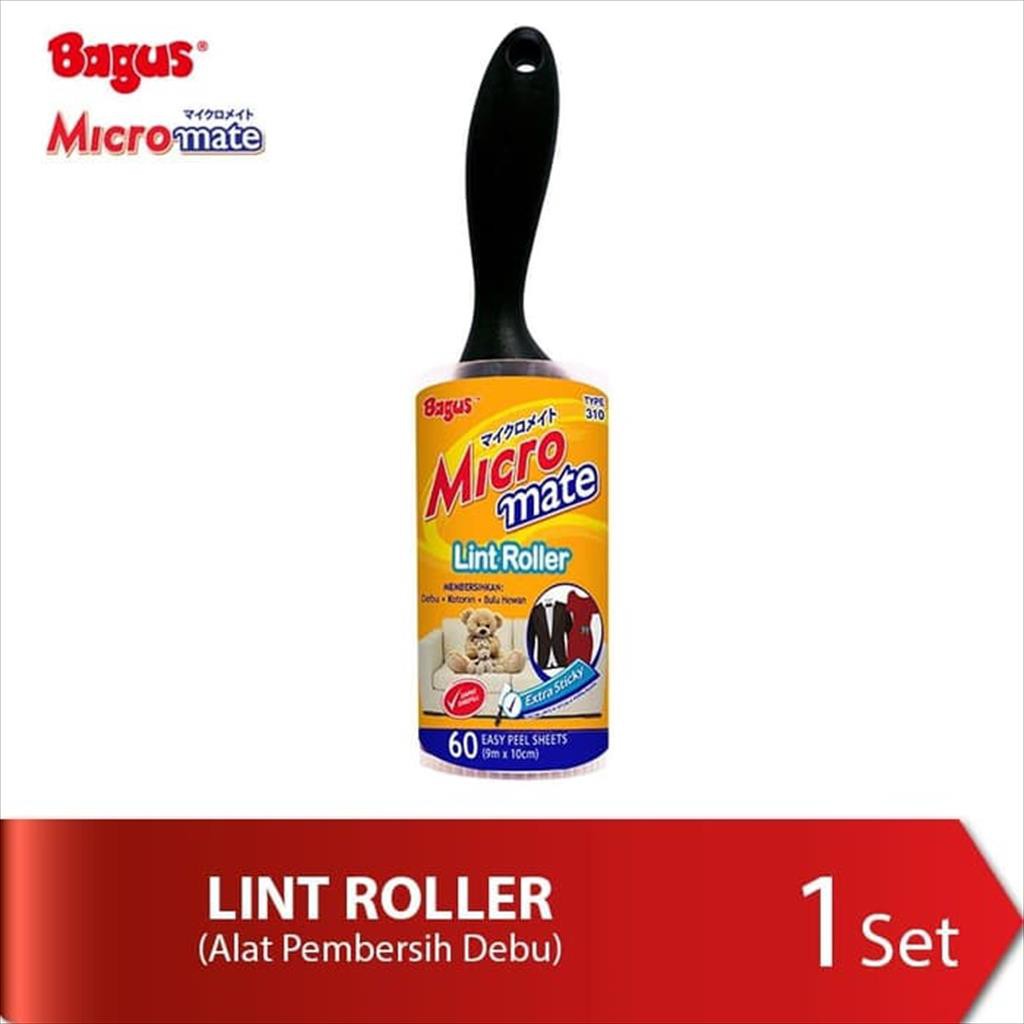 Bagus Micromate Lint Roller cap 310 pengangkat pembersih debu bulu