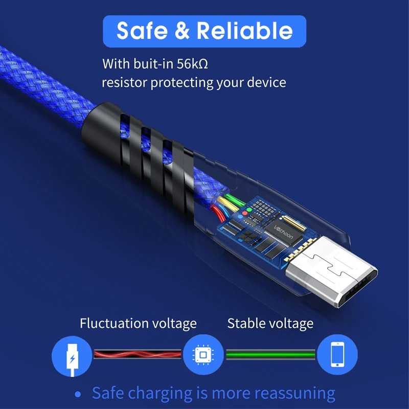 Kabel Charger Micro USB Fast Charging 3A Vn01