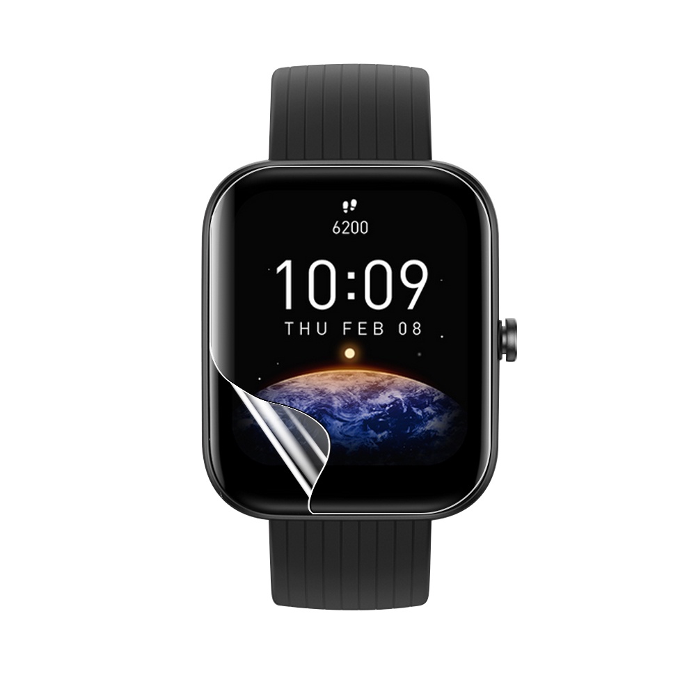 Film Pelindung Layar Bahan TPU Hydrogel Anti Gores Flexible Untuk Smartwatch Amazfit Bip 3 / Bip 3 Pro