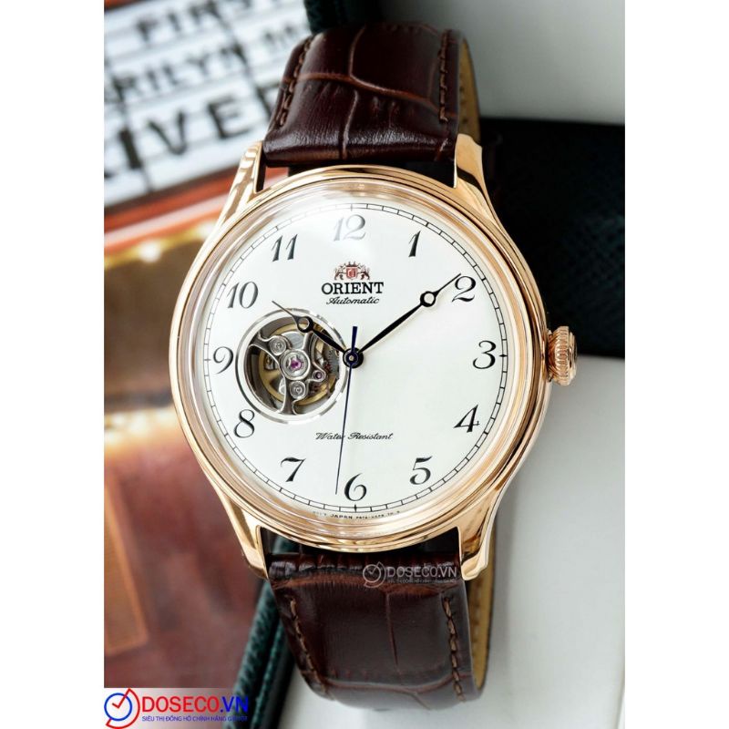 Jam Tangan Pria Kulit Automatic ORIENT RA-AG0013S10B Open Heart Automatic