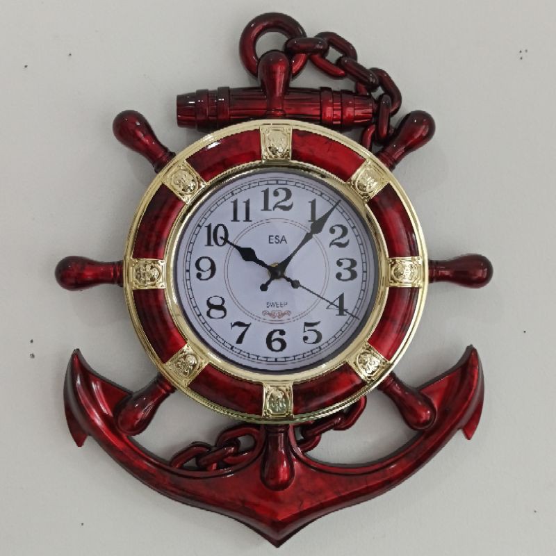 jam dinding jangkar lafadz bunyi dan polos silent