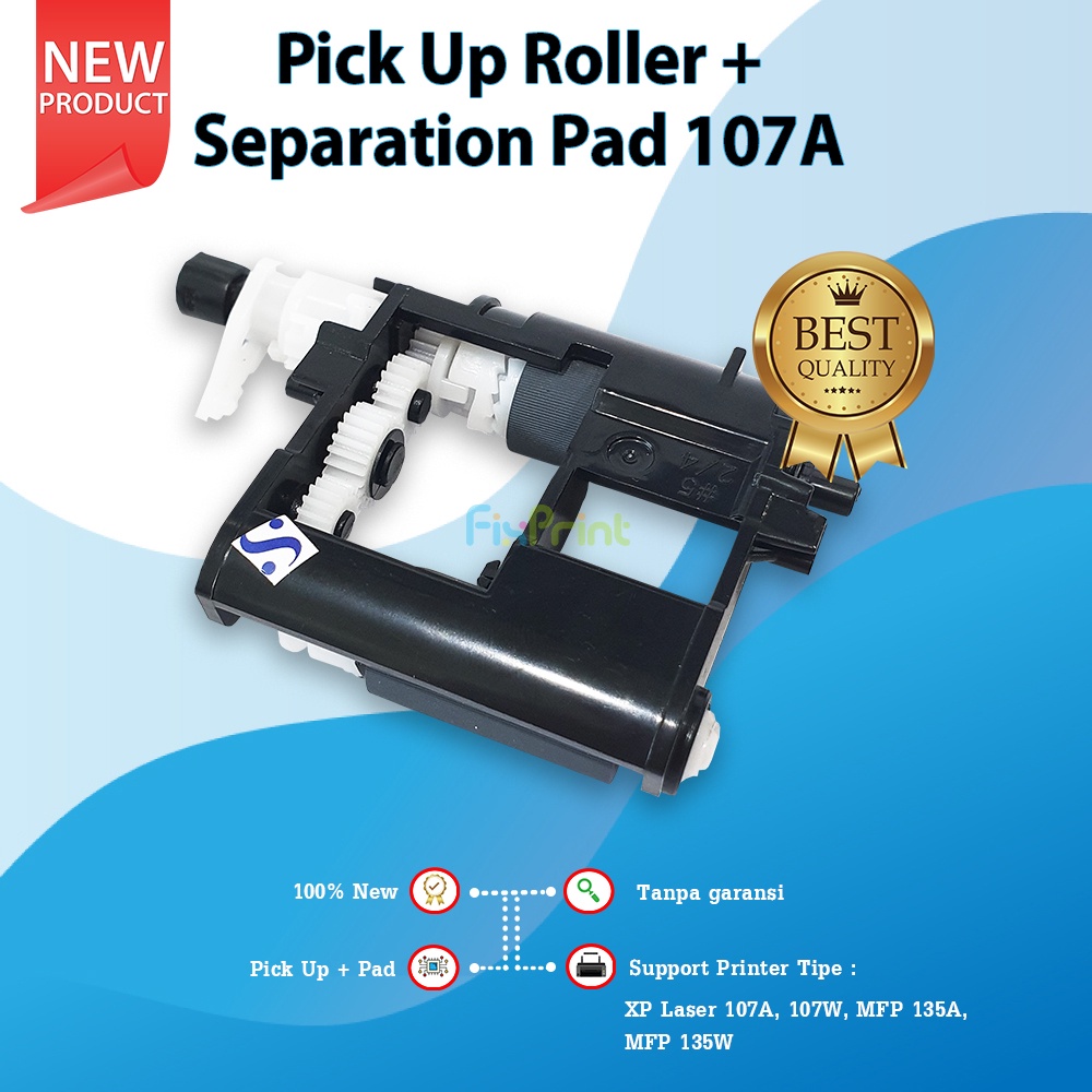 Pick Up Roller + Separation Pad 107A New, Roller Kit Printer Laser 107A 107W MFP 135A 135W