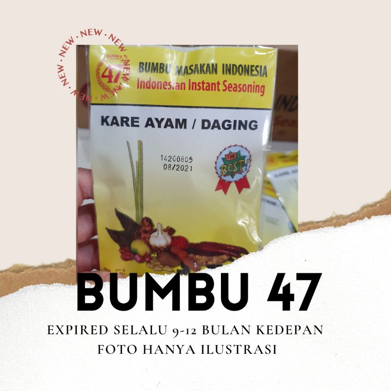 

BUMBU 47 MALANG - BUMBU INSTANT - KARE AYAM / DAGING