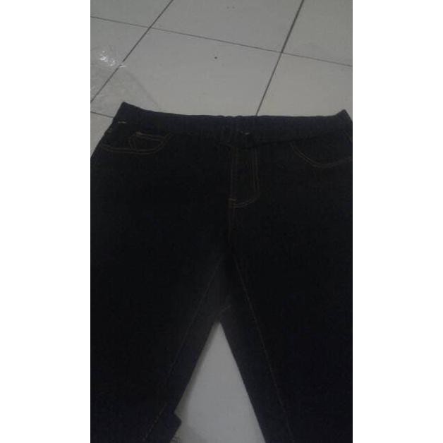 YUK BELI CELANA/BAWAHAN JEANS CEWEK PINGGANG KARET KEKINIAN