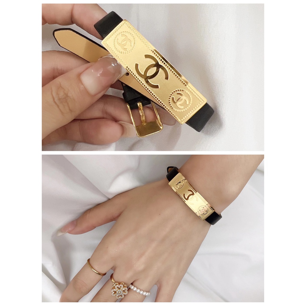 Gelang Titanium Kulit Asli Perhiasan 4010,4011,0056,217,588