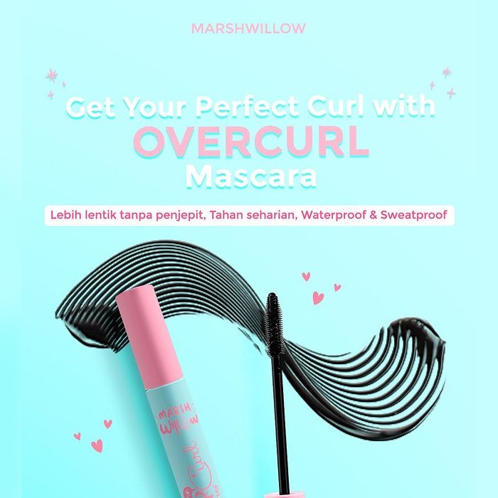 ❤ BELIA ❤ MARSHWILLOW Over Curl &amp; Extra Volume Mascara  (✔️BPOM) Maskara