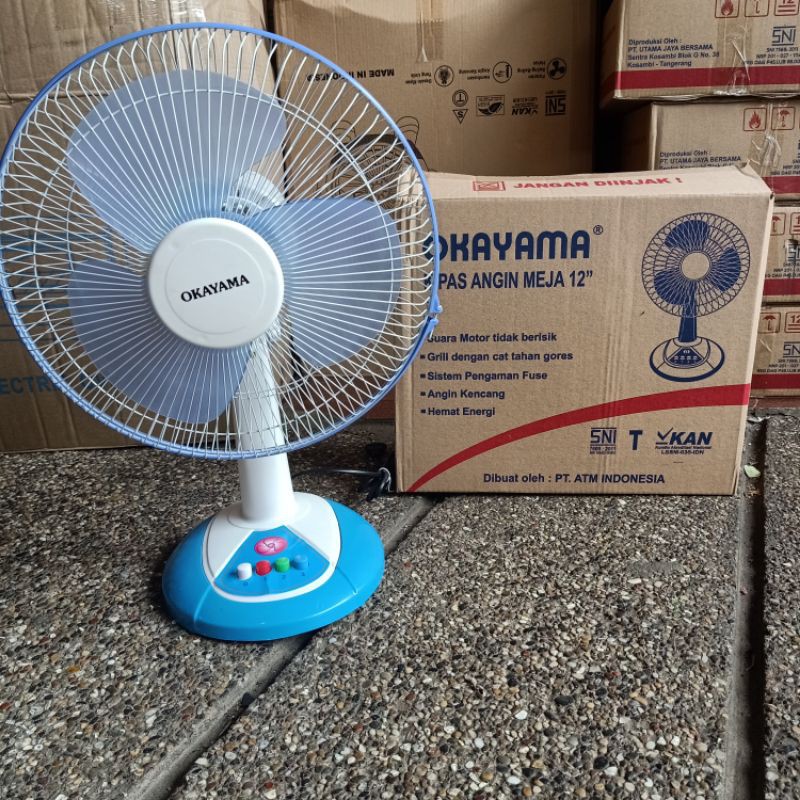 KIPAS ANGIN MEJA 12 INCHI Kipas Meja Kipas Angin OKAYAMA - Tipe  OK-1288