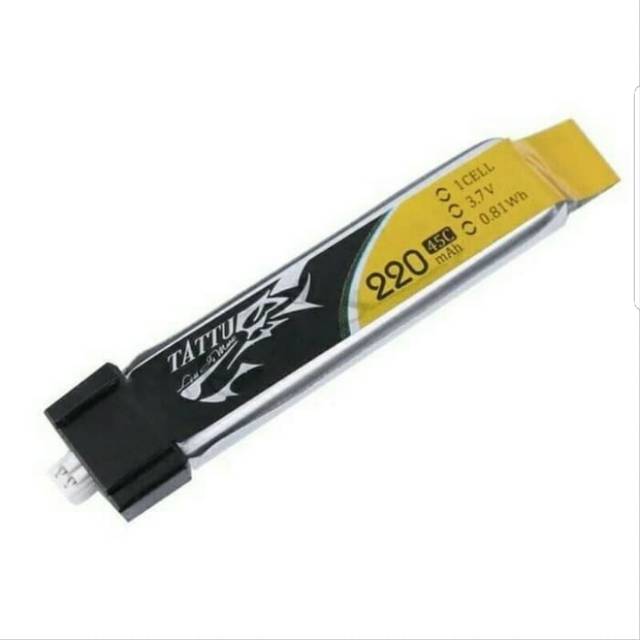 Tattu 220mah 1S 45C 3.7V Lipo Battery
