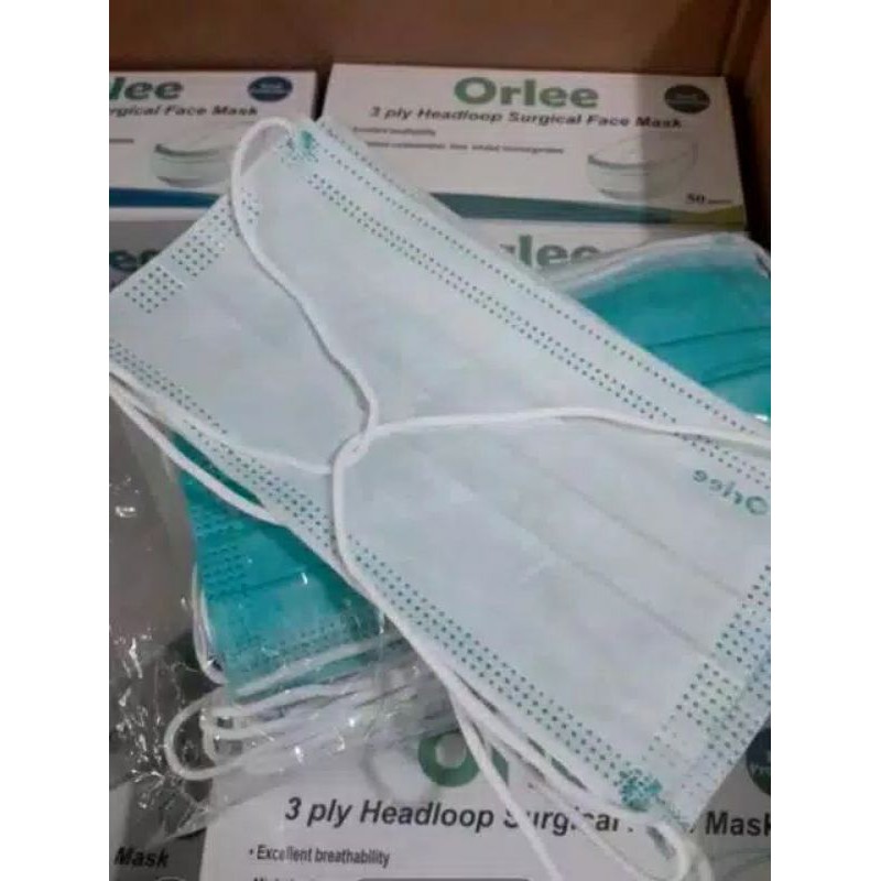 Masker orlee earloop masker orlee hijab Masker 3 ply MASKER 3PLY EARLOOP masker earloop