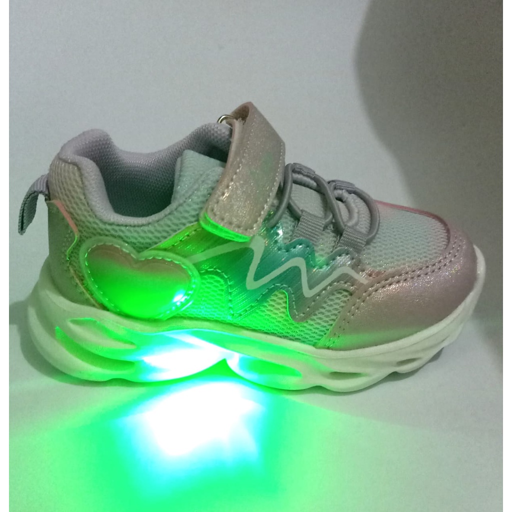 Sepatu Led Anak Perempuan Dans 23-27/Sepatu Lampu Anak Perempuan Dans