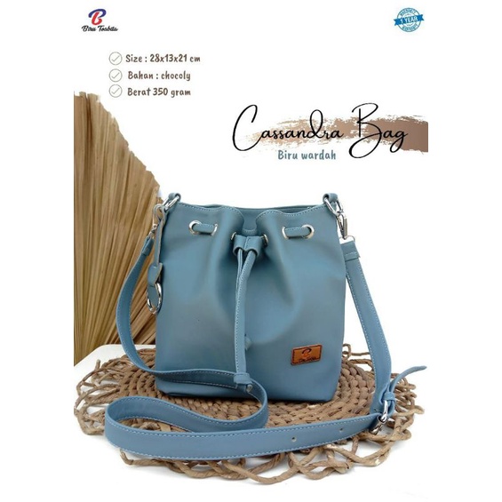 READY TAS CASSANDRA SLINGBAG SERUT BY BIRU TSABITA ANTI AIR CHOCOLY