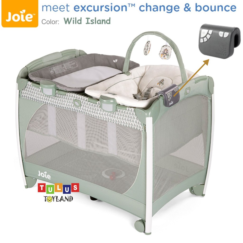 Box Baby Joie Excursion Change and Bounce Travel Cot Tempat Tidur Bayi Premium