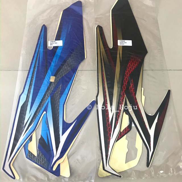 Sticker Motor RX-King 2005 Merah Biru - Stiker Body RXK King Full Set Lengkap