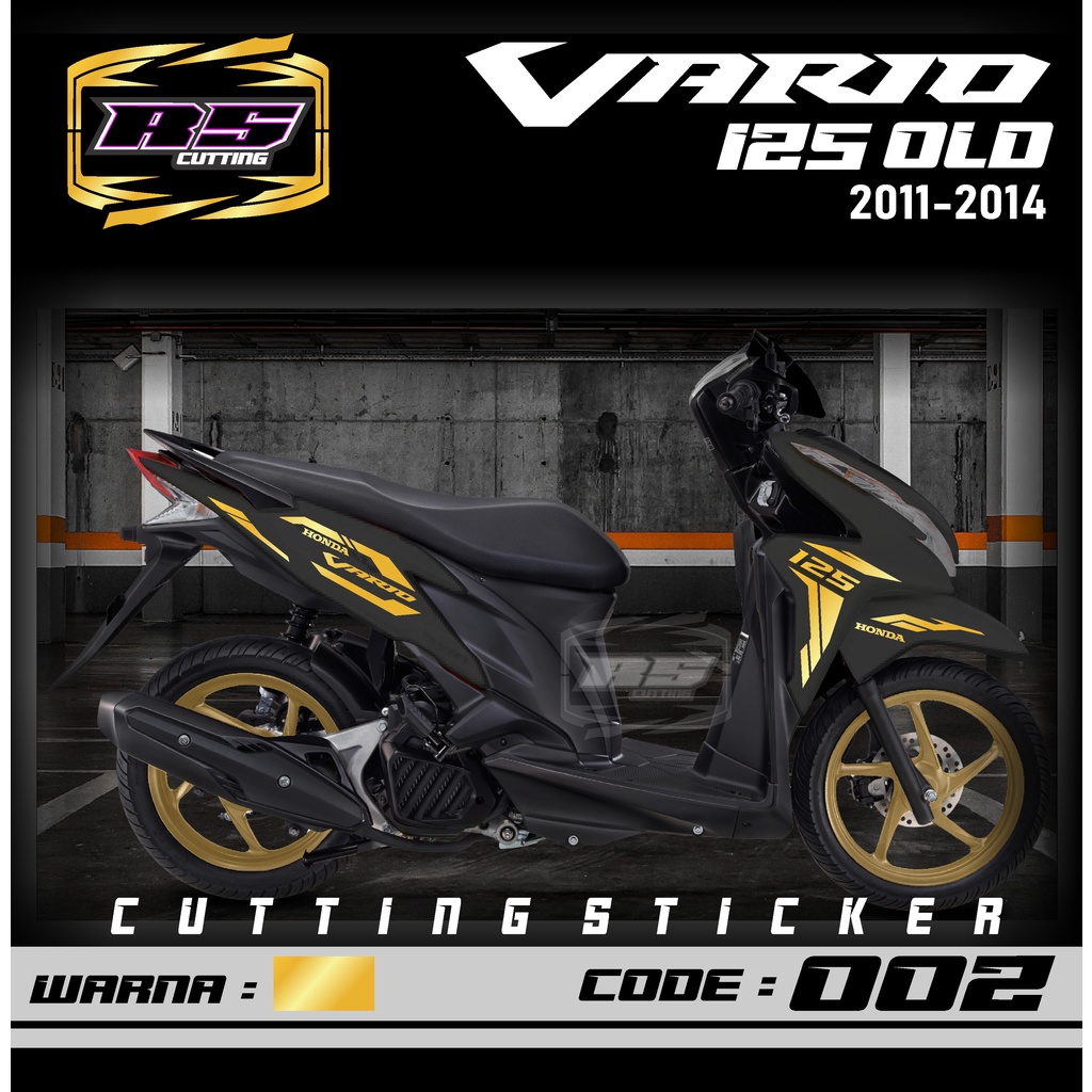 Jual Cutting Sticker Vario 125 OLD/LAMA - Aksesoris Motor Stiker Honda