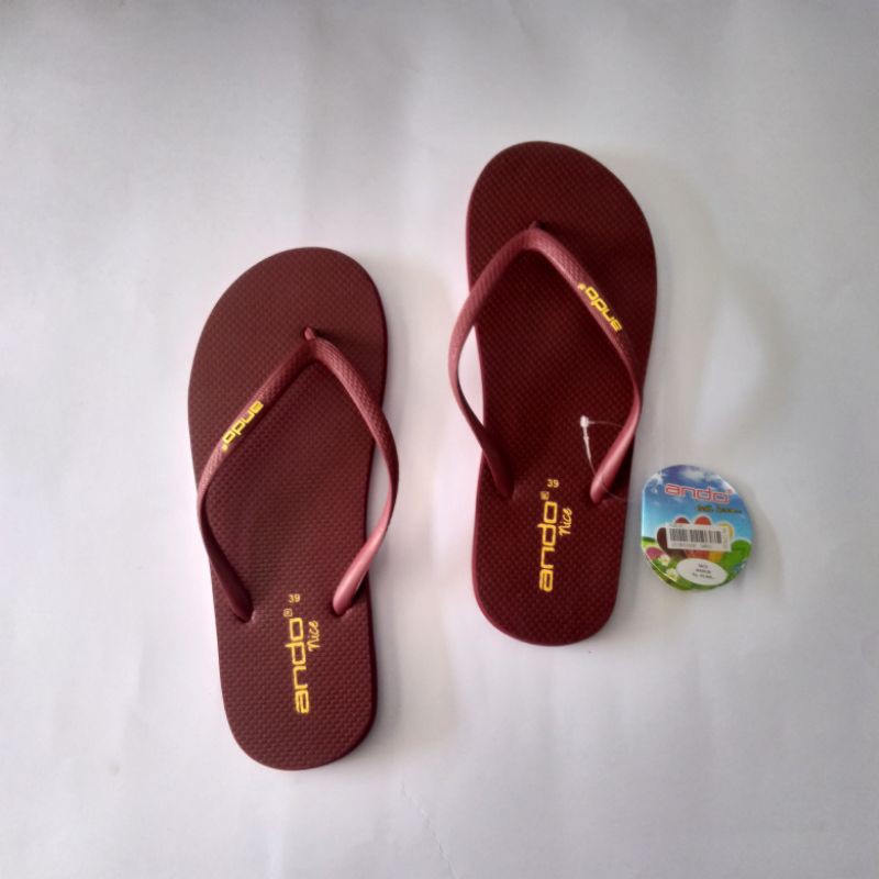 Sandal Wanita Ando NICE COUPLE MAROON