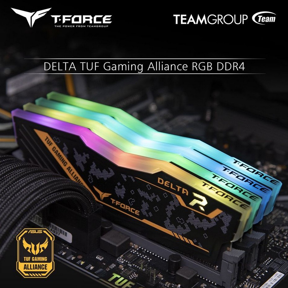 TEAM DELTA TUF RGB DDR4 32GB kit PC25600 3200Mhz (2X16GB TF9D432G32)