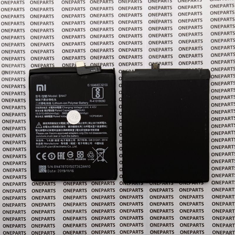 BAT BATTERY BATERAI BATRE XIAOMI REDMI 6 PRO MIA2 LITE BN47 ORIGINAL