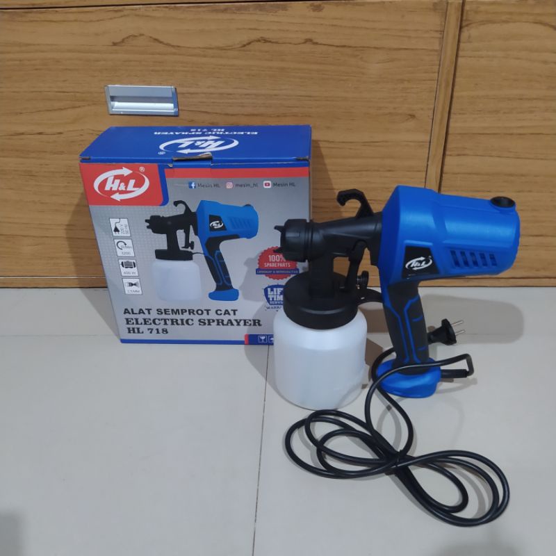 Alat semprot cat minyak dan cat tembok electrick sprayer HL 718