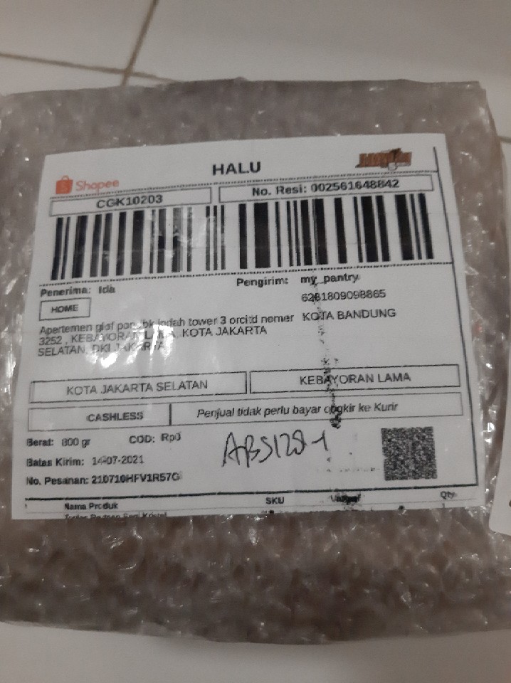 Toples Permen Segi Kristal