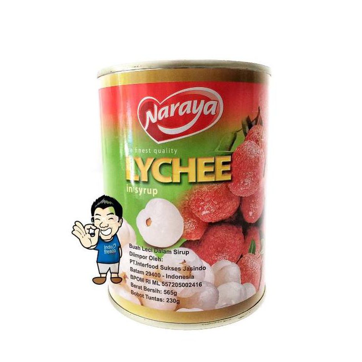 

5FG NARAYA LYCHEE/ BUAH LECI DALAM SIRUP- MINUMAN KALENG 2HE