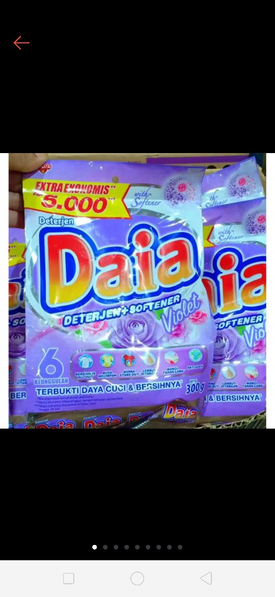 Daia Deterjen+softener Violet 300 Gram
