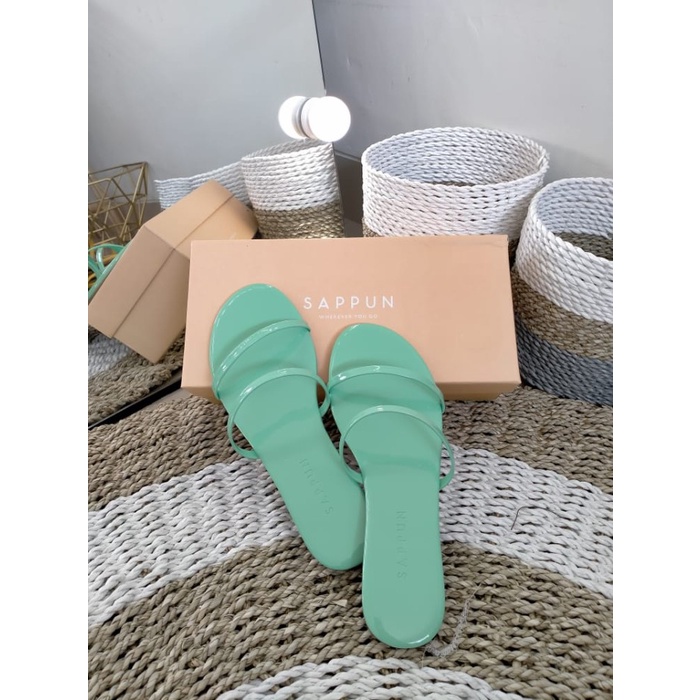 SANDAL SAPPUN KOREA FREE BOX - MINT, 35