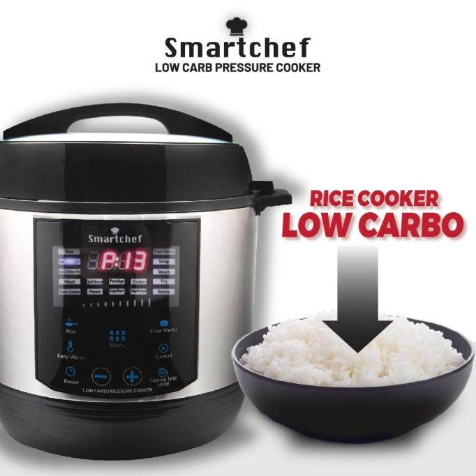 SMART CHEF Low carbo rice cooker pressure cooker listrik garansi resmi