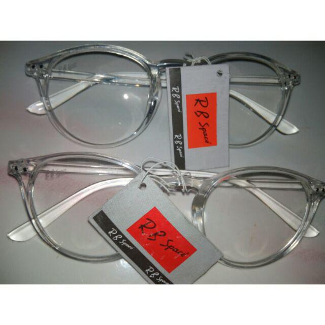 Kacamata Oval Frame Bening Free Box Dn Lap Kain