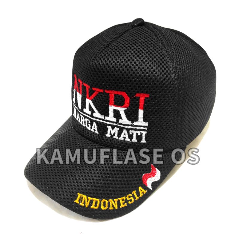 TOPI JARING TRUCKER BORDIR NKRI HARGA MATI TOPI DOUBLE MESS