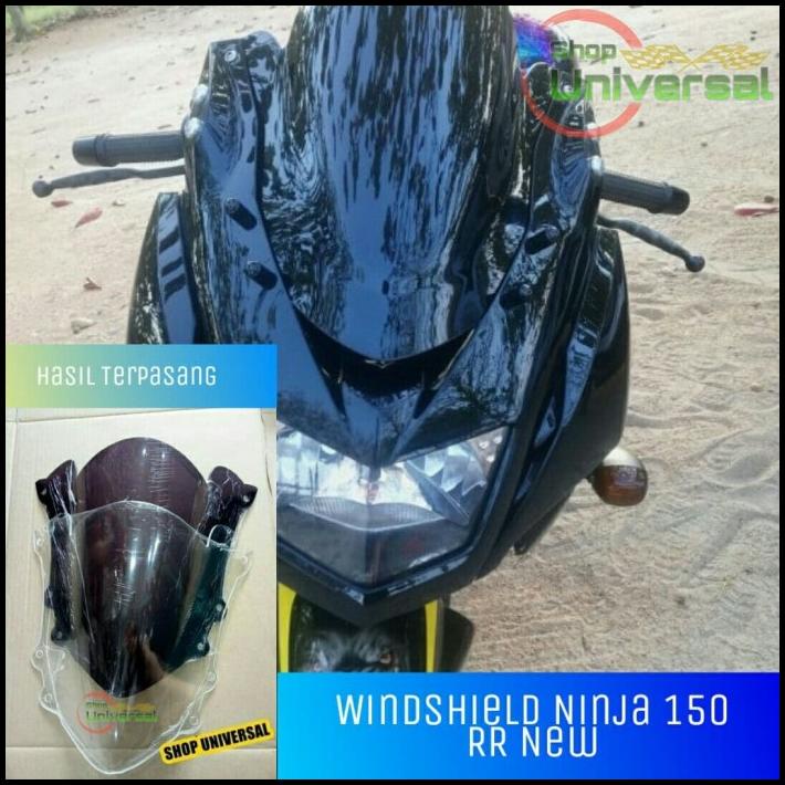 Windshield Ninja 150 Rr New Smoke - Clear/Bening Aksesoris Motor