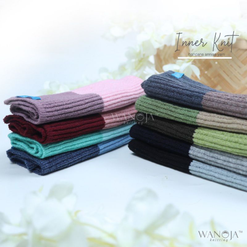 [WANOJA] INNER BANDANA KNITT ANNISA YARN CIPUT BANDANA