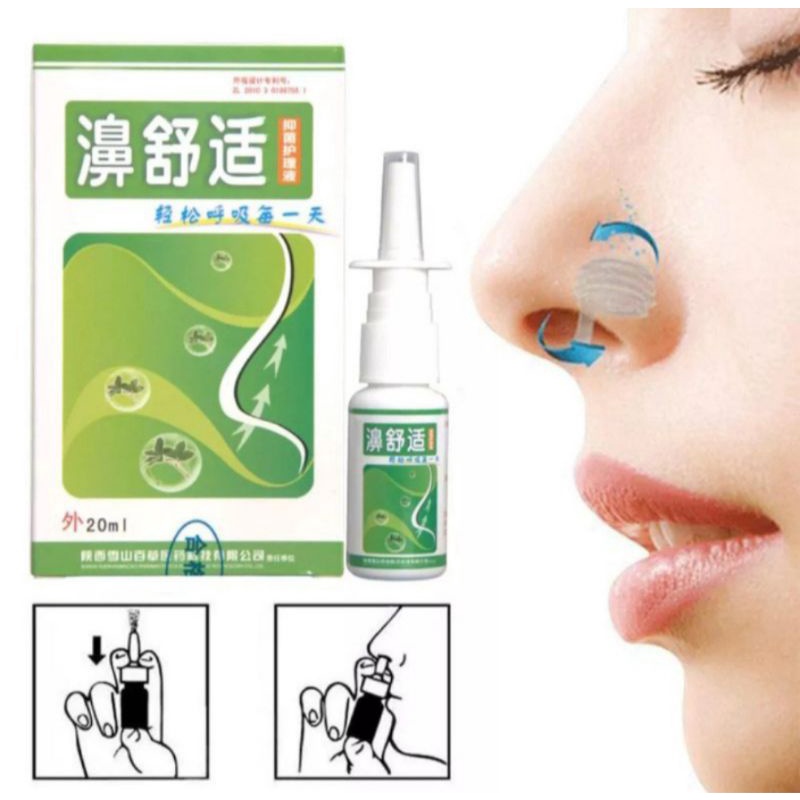 Semprotan Hidung Untuk Membantu Meringankan Sinusitis Rhinitis Pilek / Obat Sinusitis / Semprotan Nasal 20ml T