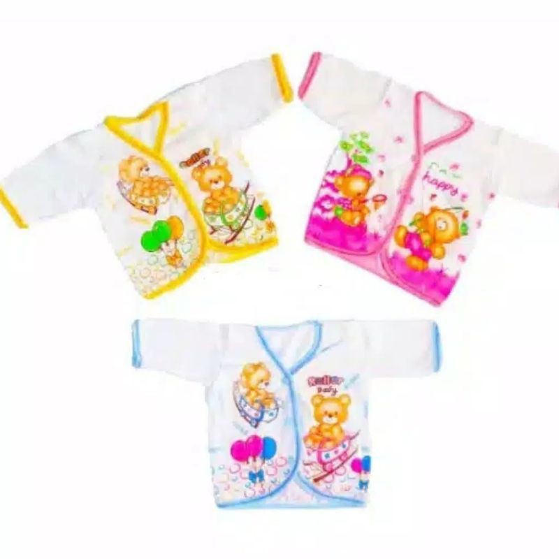 Grosir 1 lusin baju atasan PANJANG NEWBORN anak bayi baru lahir