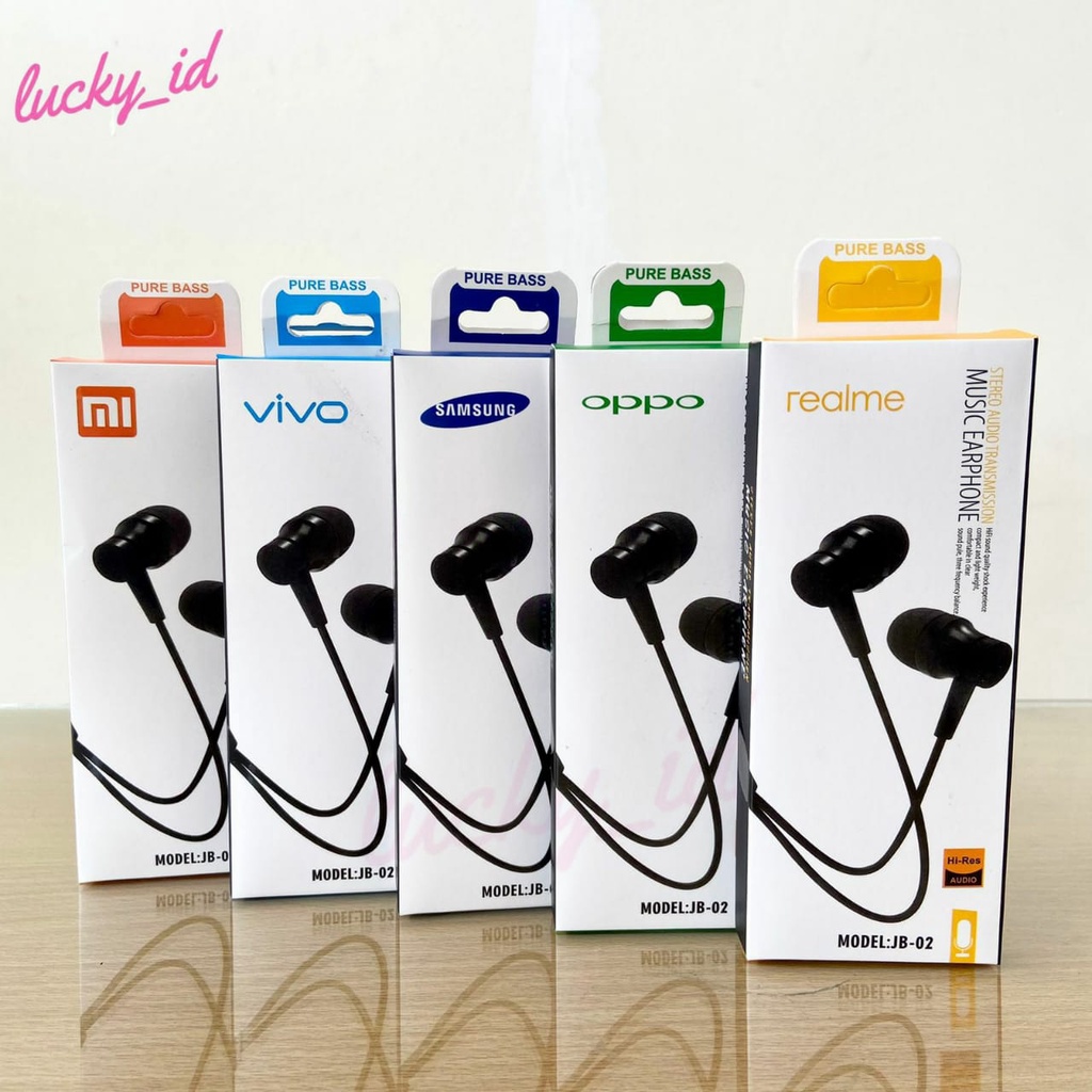 Handsfree Headset JB-02 Music Universal Earphone with Mic