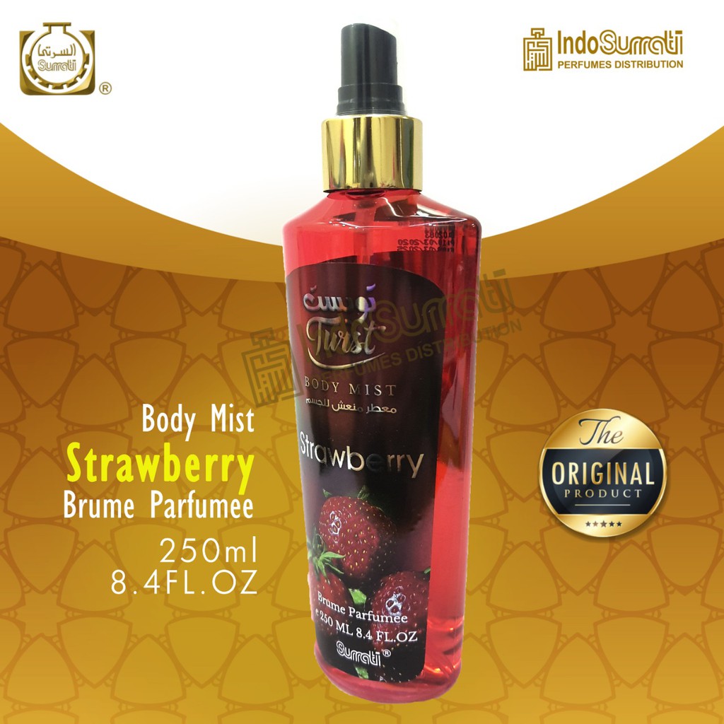 Body Mist 250ml - STRAWBERRY | Parfum Surrati