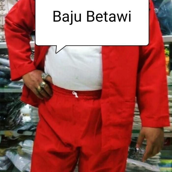 Adat | Baju Pangsi Adat Betawi Setelan Jawara Dewasa Pakaian Daerah