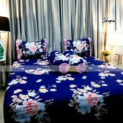 SPREI SORAYA BEDSHEET TIPE KARET SHOPIA KING SIZE 180X200X25