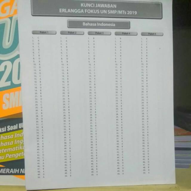 Terbaru Fokus Un Smp Mts 2019 Kunci Jawaban Cd Simulasi Unbk Penerbit Erlangga Shopee Indonesia