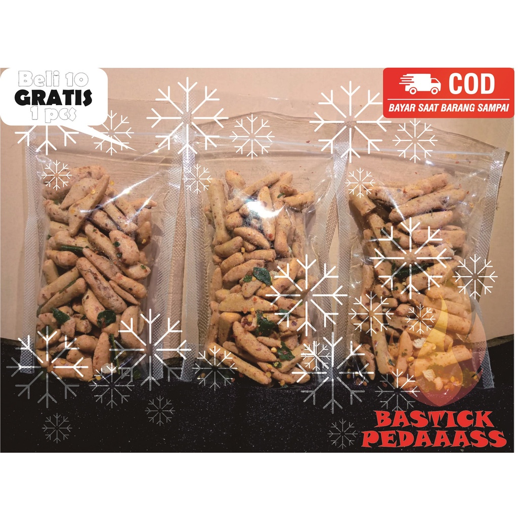 

Beli 10 Gratis 1 pcs || BASRENG Bastik Baso Goreng 50 gram || Standing Pouch Ziplock