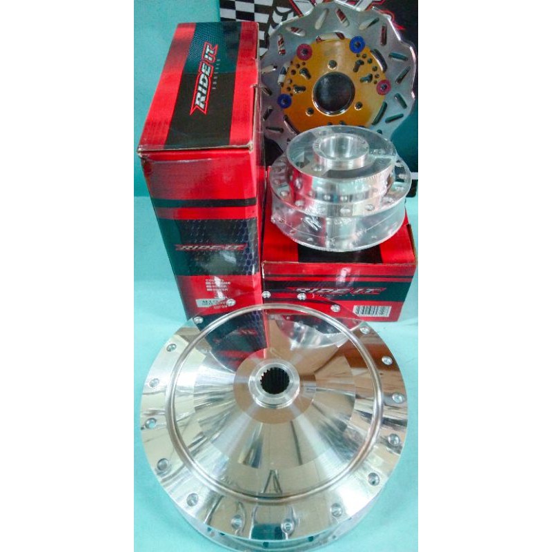 tromol crome ride it 1set Mio j/Fino 115/Mio GT/soul GT + piringan cakram variasi