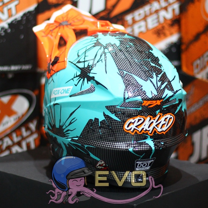 HELM JPX CROSS_FOX1 SERI X34 - GREEN TOSCA GLOSS + GOOGLE SNAIL (ONGKIR 2 KG) HELM JPX X34 TOSCA GREEN GLOSS ORIGINAL HELM JPX CROSS X34 HELM KLX JPX HELM JPX TERBARU