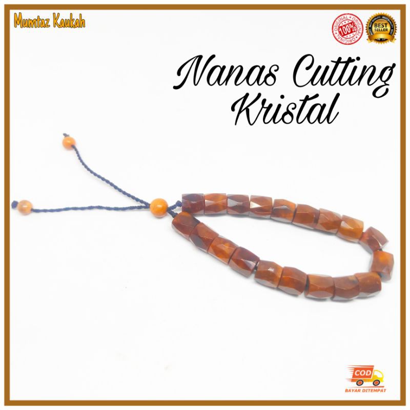 Gelang kaokah kaukah nanas cutting kristal / gelang koka kokka coklat kauka kaoka hitam kokah