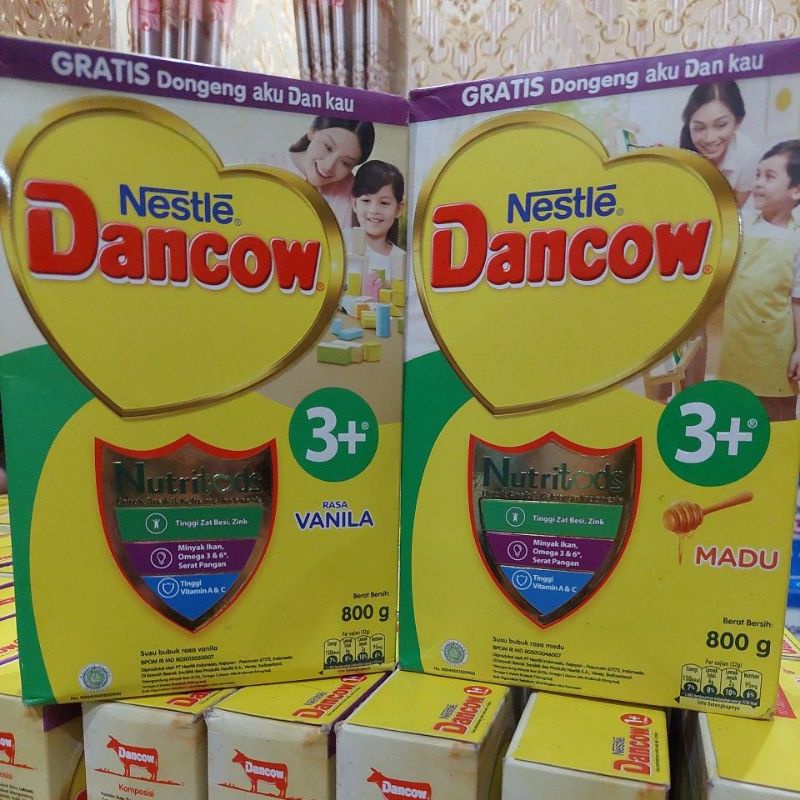 Dancow 3+ madu vanila coklat 800 gr