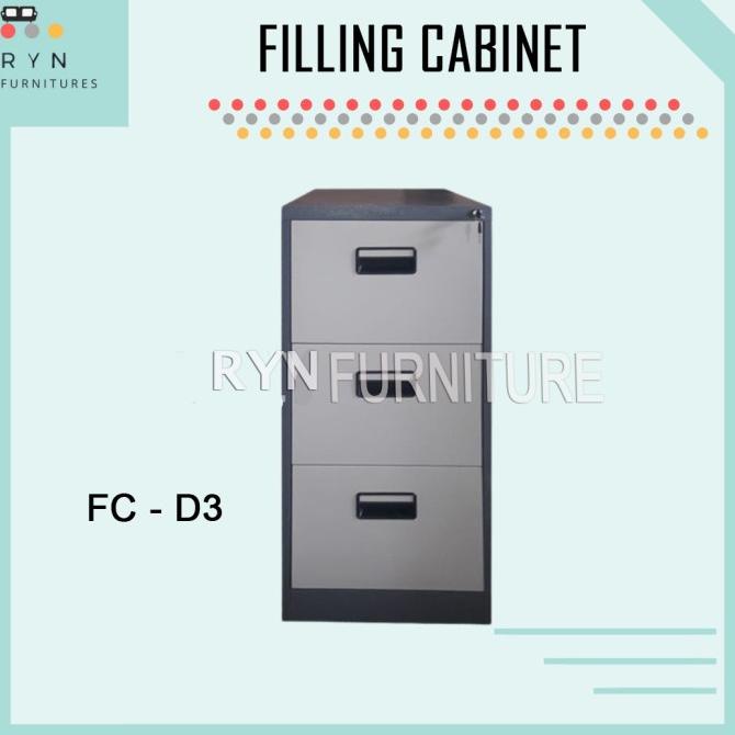 

Filling Cabinet / Lemari Arsip / Lemari Arsip Besi 3 Laci Fc-D3 Ja310Bh43U