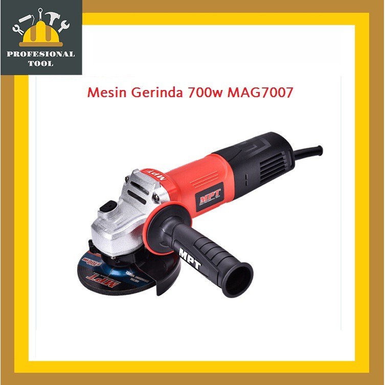 MESIN GERINDA GURINDA MPT MAG7007 700W 100MM ANGLE GRINDER