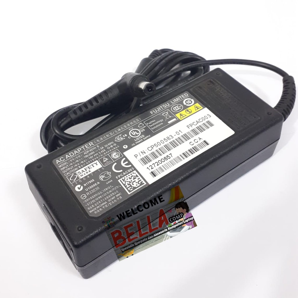 Adaptor Charger Casan Fujitsu LIFEBOOK T904 Tablet PC U904 E734 E744 E544 E554 E754 FSP065-RAB FSP06