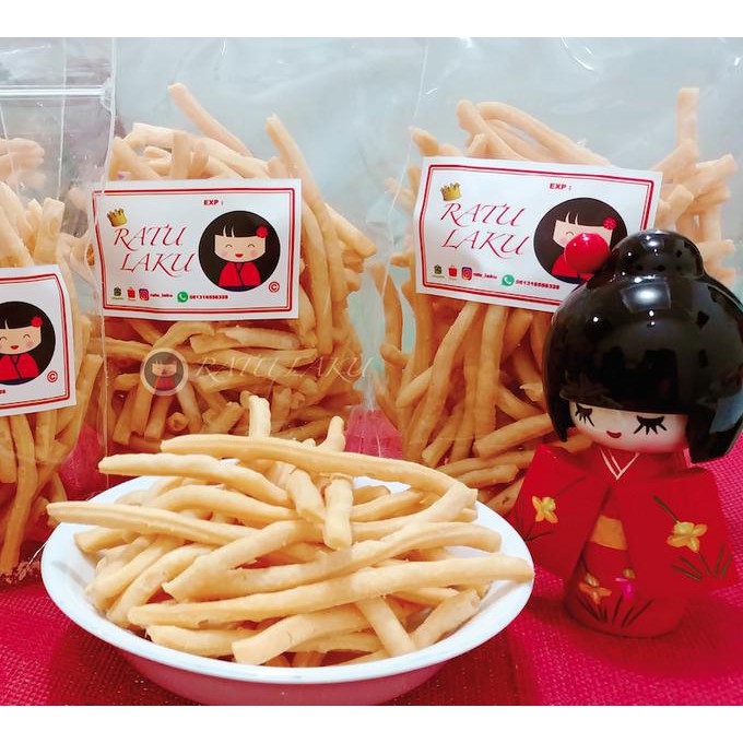 

Cheese Stick (Stick Keju Panjang) Renyah & Gurih / Snack Kiloan Murah - 100Gr Asli!